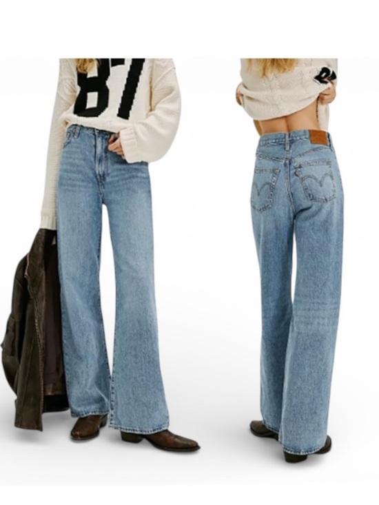 Levis Strauss Denim - Levi’s Premium Ribcage Wide-Leg Jeans W30 L34